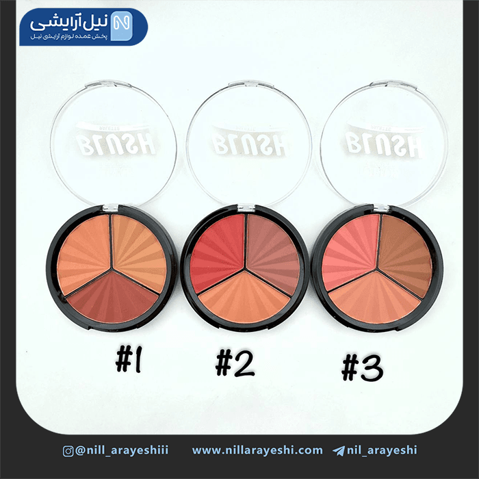 رژگونه سه رنگ ژولیوس بیوتی کد jl230 — تصویر ۴