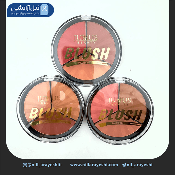 رژگونه سه رنگ ژولیوس بیوتی کد jl230 — تصویر ۲