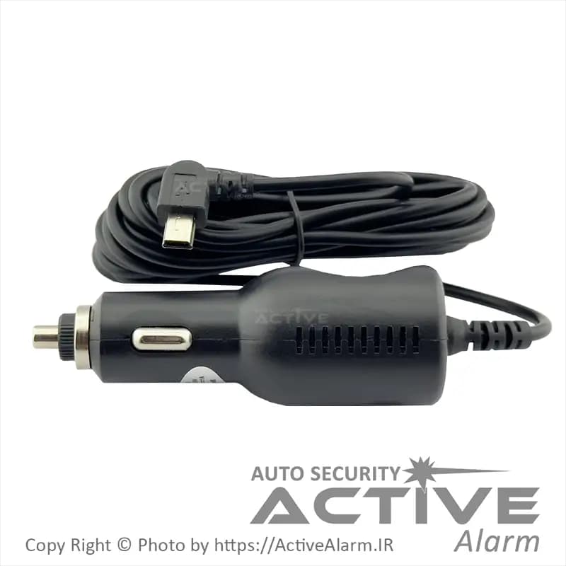 شارژر فندکی Mini-USB مناسب مانیتور، dashcam و ردیاب خودرو — تصویر ۲