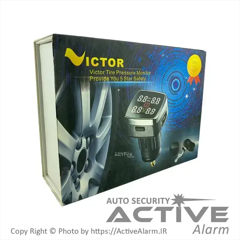 نمایشگر و سنسور باد لاستیک خودرو فندکی VICTOR — تصویر ۶