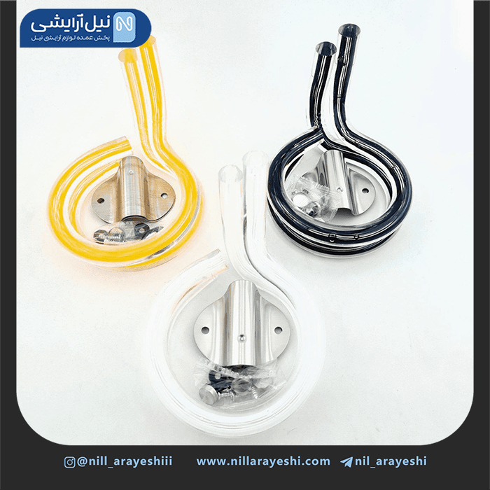 استند سشوار دیواری پلاستیکی شیشه ای — تصویر ۲