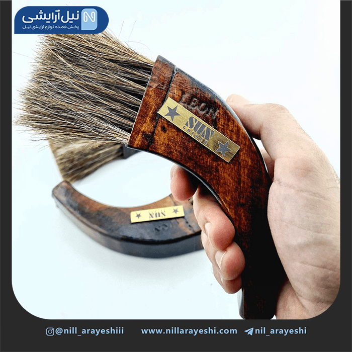 موپران دسته چوبی مویی طرح عاج — تصویر ۳