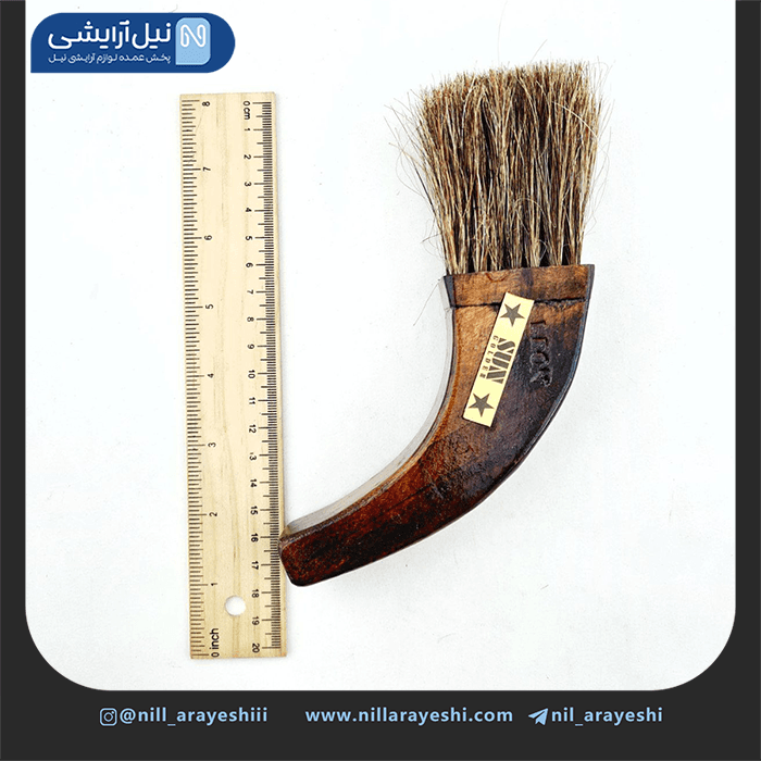 موپران دسته چوبی مویی طرح عاج — تصویر ۲