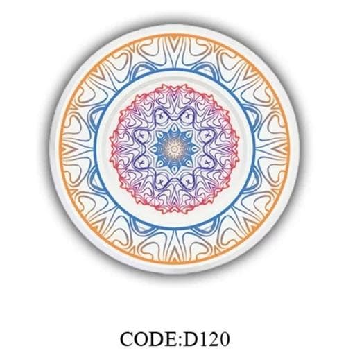 فرشینه | فرش چاپی برند حسن نیا چاپی گرد کرم مخمل هازان تُرک اعلا با زیره ضد سُر (پس کرایه) — تصویر ۳
