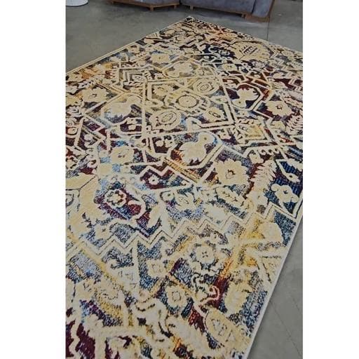 فرشینه | فرش چاپی برند حسن نیا چاپی مخمل تُرک ضد پُرز با زیره ضد سُر M173 (پس کرایه) — تصویر ۳