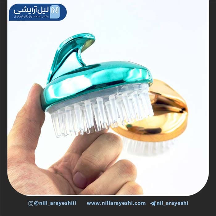 سرشور دسته دار رنگی آیینه ای براق — تصویر ۳