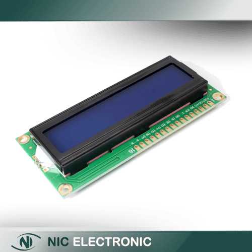 نمایشگر LCD کاراکتری 1602 (16*2) بک لایت آبی