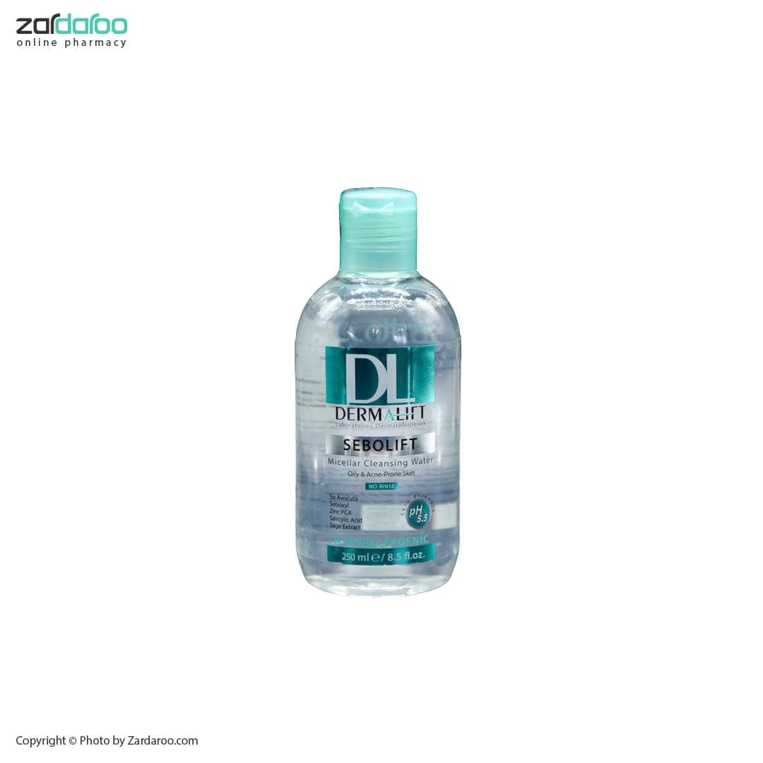 محلول پاک کننده پوست چرب و جوشدار درمالیفت Dermalift