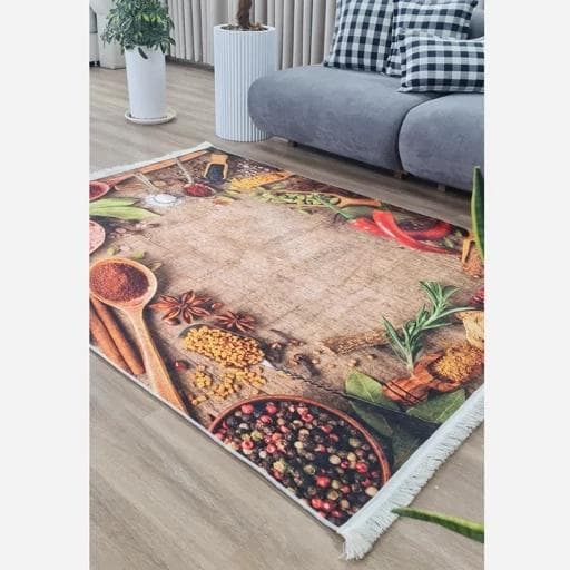 فرشینه | فرش چاپی برند حسن نیا چاپی آشپزخانه هازان ترک کد K151 (پس کرایه) — تصویر ۸