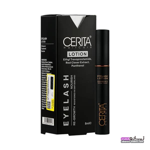 محلول تقویت مژه سریتا CERITA EYELASH NOURISH حجم8ml اصل (سری جدید)