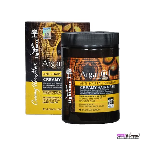 ماسک مو لایتنس LIGHTNESS ARGAN OIL & PROTEIN اصل-هولوگرام دار