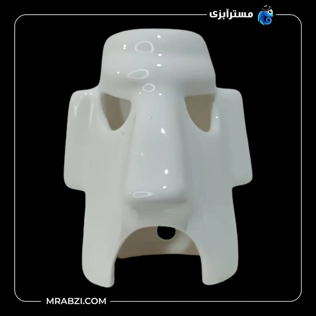سفال رنگی صورتک بزرگ مدل mr11 — تصویر ۵