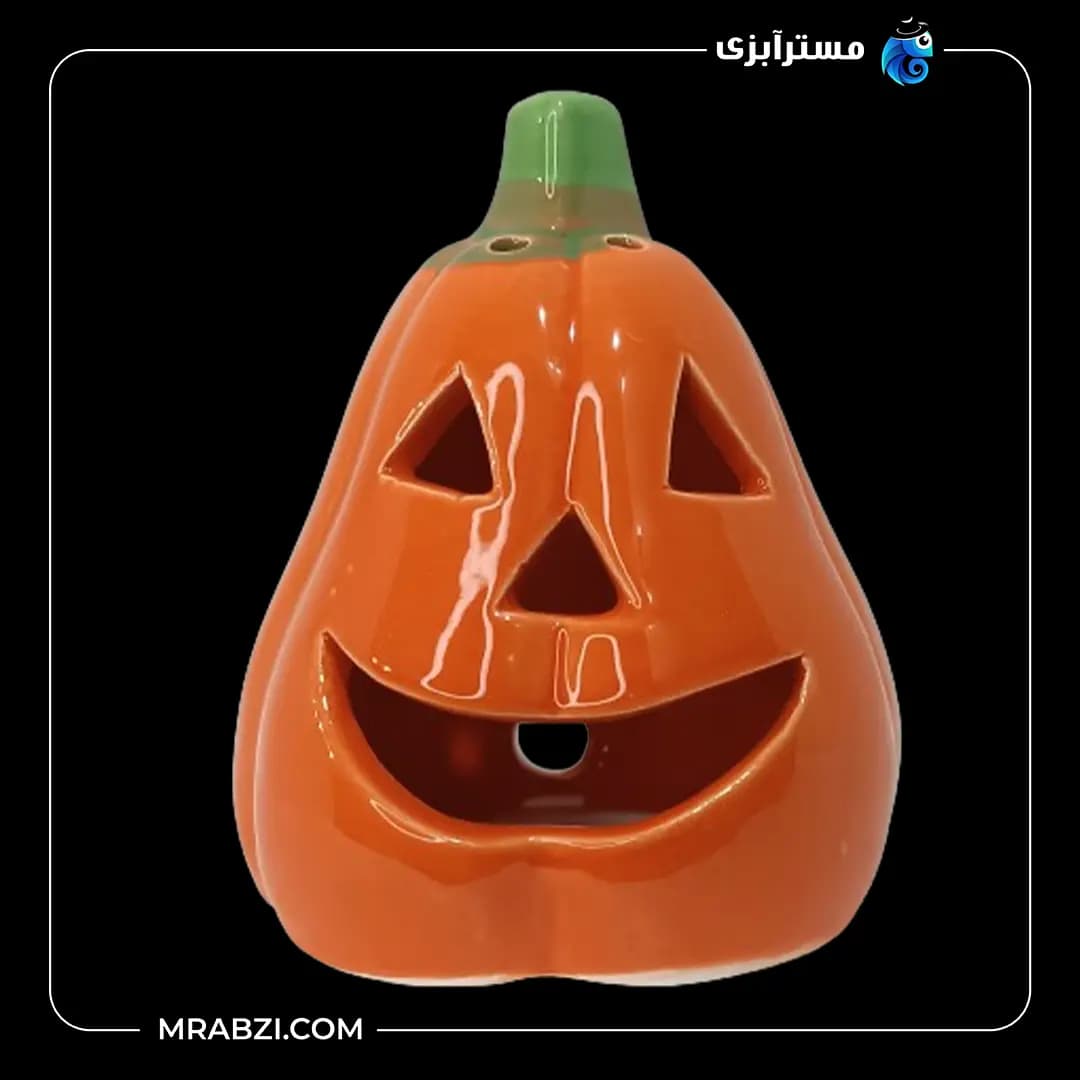 سفال رنگی کدو بزرگ مدل mr33