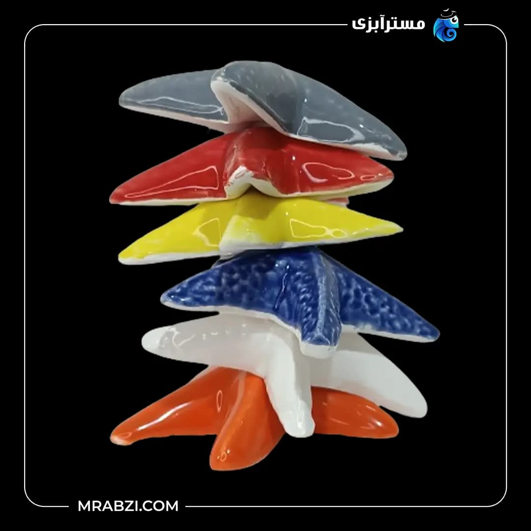 سفال رنگی ستاره متوسط مدل mr8/2