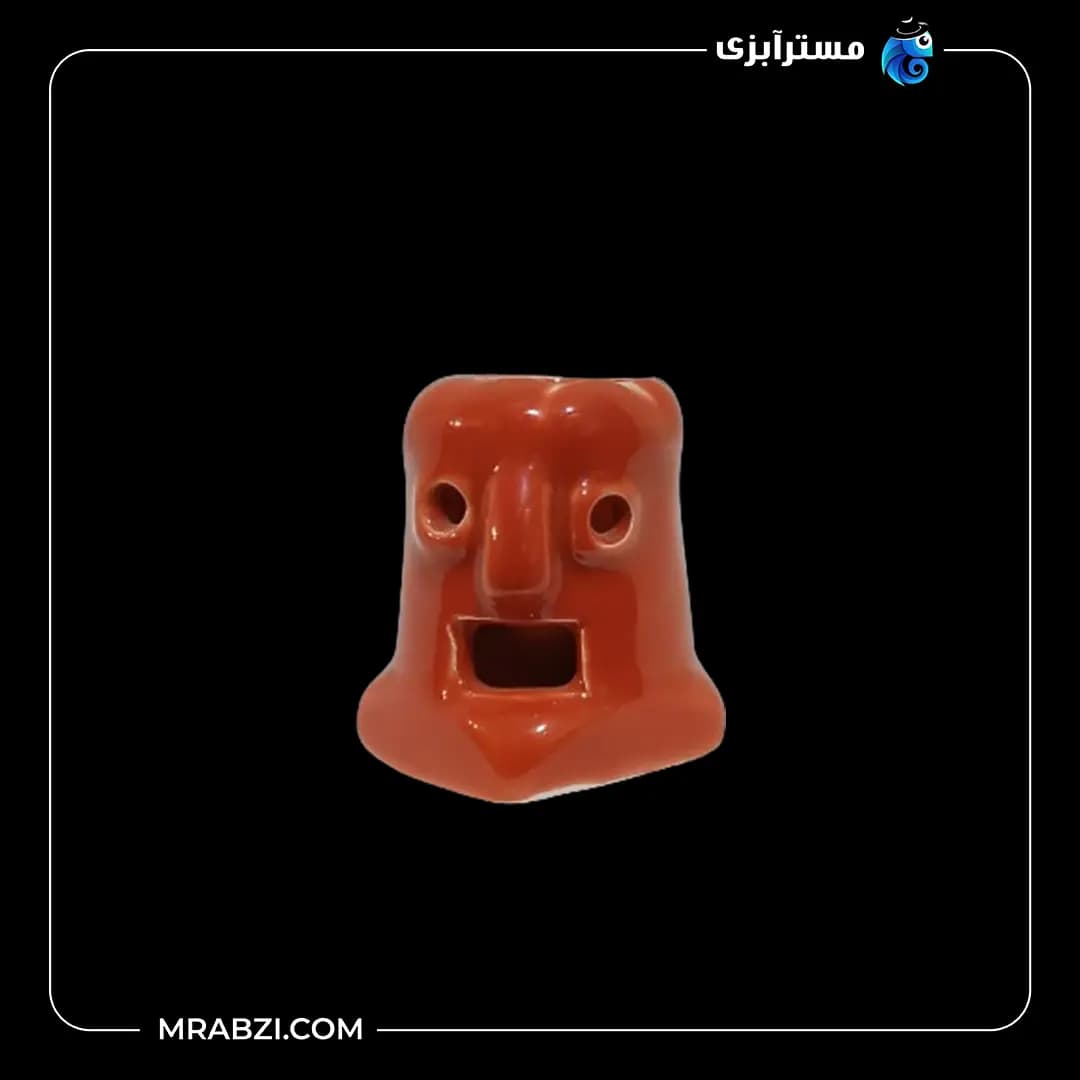 سفال رنگی صورتک کوچک مدل mr12