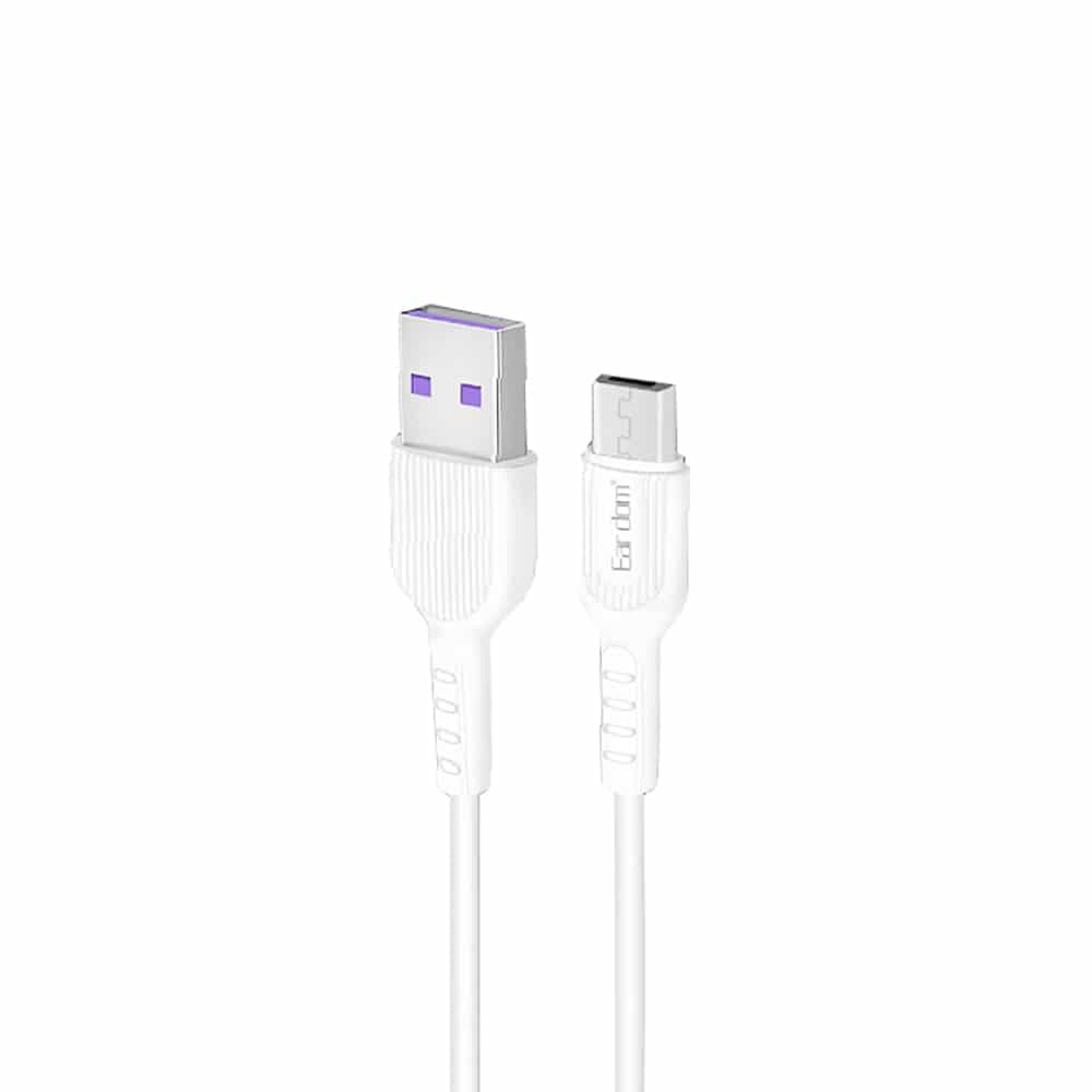 کابل شارژ میکرو یو اس بی ارلدام مدل EC-085M مناسب برای پاور بانک