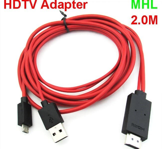 تبدیل میکرو به HDMI HDTV 1080P 2 متری Kaiser MHL Galaxy S5 — تصویر ۳