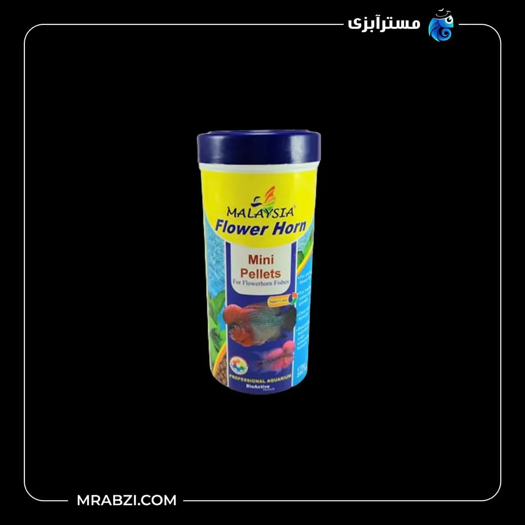 غذای ماهی مالزی مدل Flower Horn وزن 65 گرم