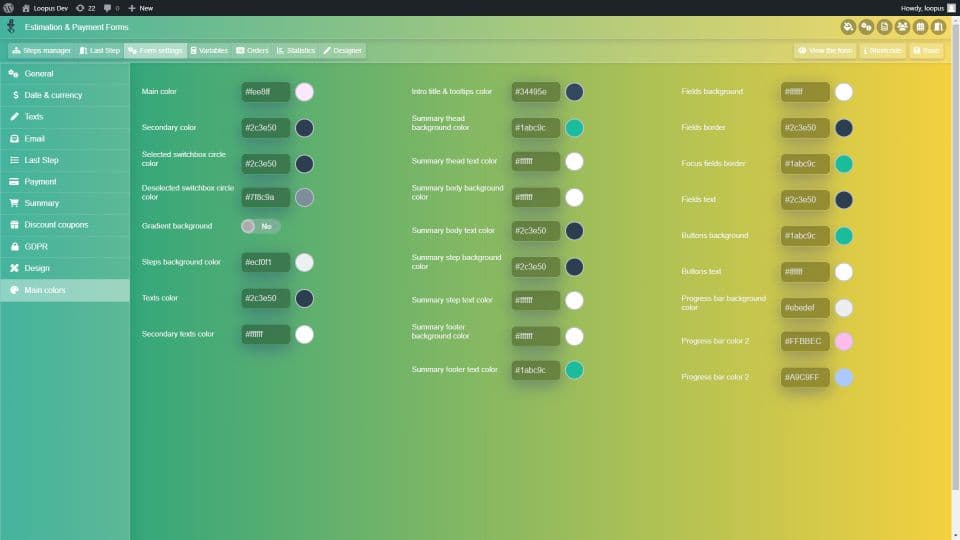 افزونه WP Cost Estimation & Payment Forms Builder طراحی فرم پرداخت و برآورد هزینه وردپرس 10.1.86 — تصویر ۶