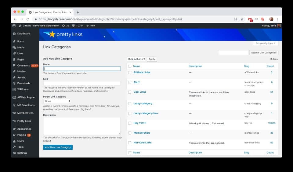 افزونه Pretty Links Developer Edition لینک کوتاه و ردیابی پرتی لینکس وردپرس 3.6.4 — تصویر ۴