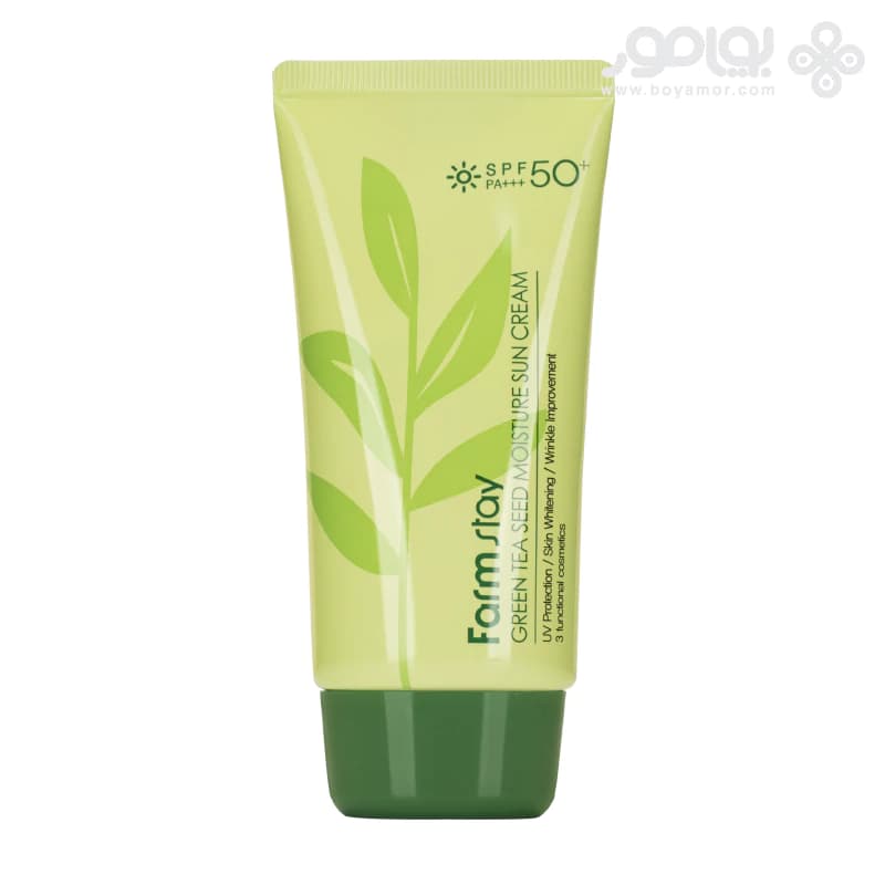 کرم ضد آفتاب فارم استی SPF50 مدل GREEN TEA SEED وزن 70 گرم — تصویر ۲