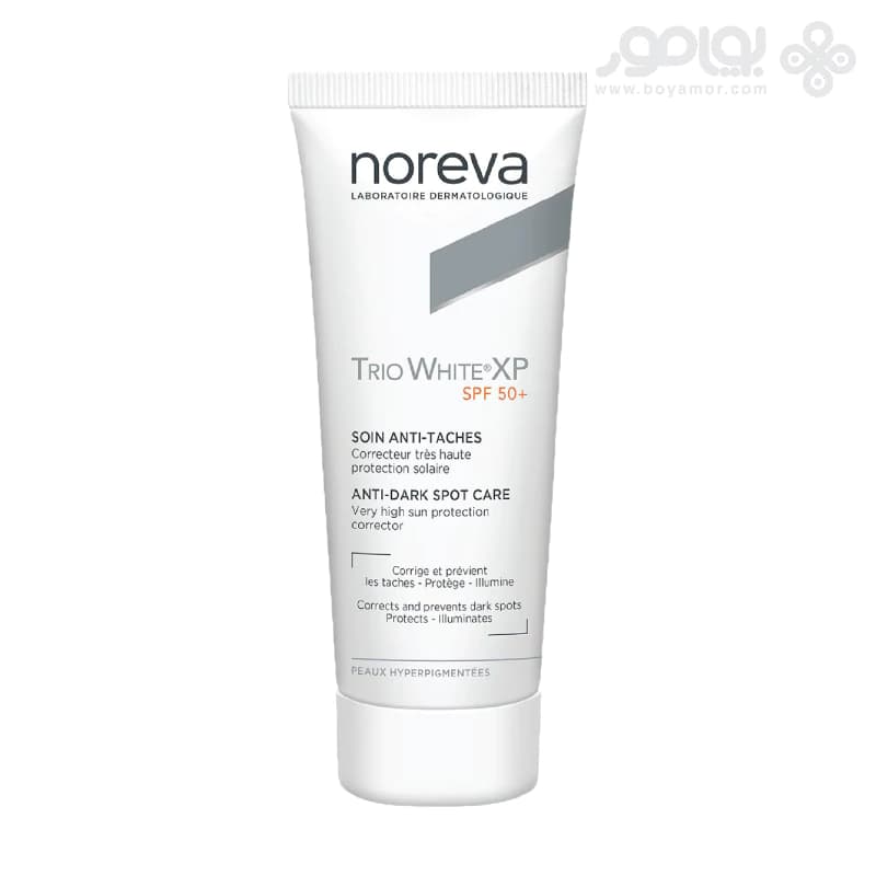 کرم ضد لک و روشن کننده نوروا مدل TRIO WHITE XP SPF50 حجم 40 میل
