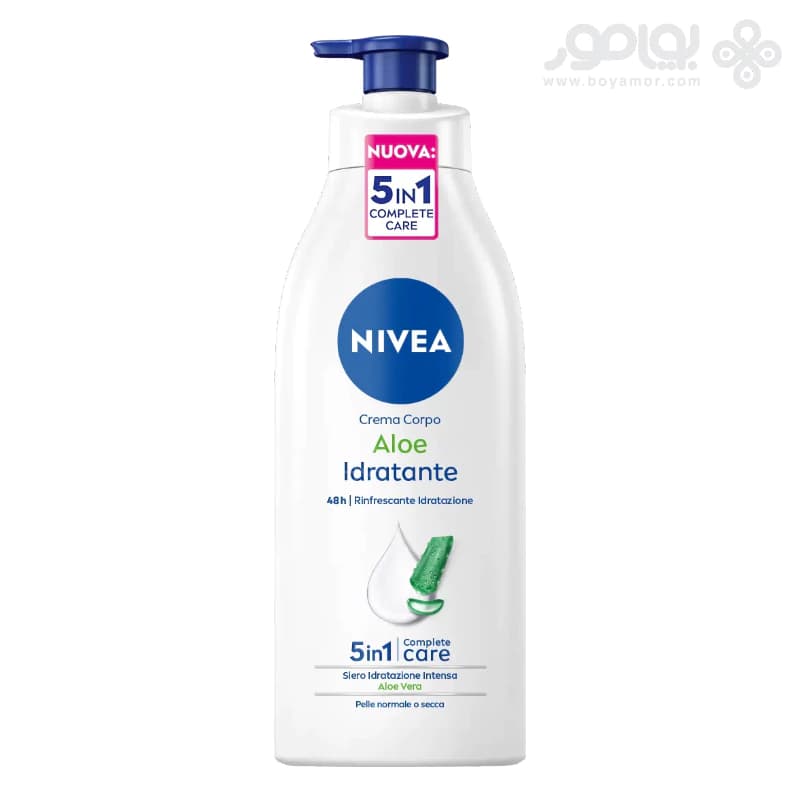 لوسیون بدن نیوا مدل ALOE IDRATANTE مناسب پوست نرمال و خشک