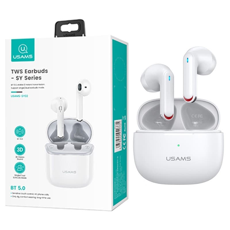هدفون بلوتوث طرح Air pods USAMS NX10 — تصویر ۲