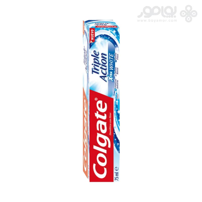 خمیر دندان کلگیت TRIPPLE ACTION مدل XTRA WHITE حجم 75 میل
