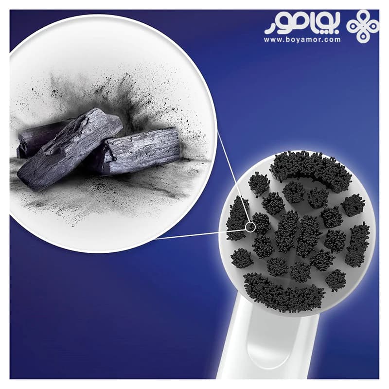 یدک مسواک برقی زغالی اورال بی مدل PURE CLEAN بسته 2 تایی — تصویر ۲