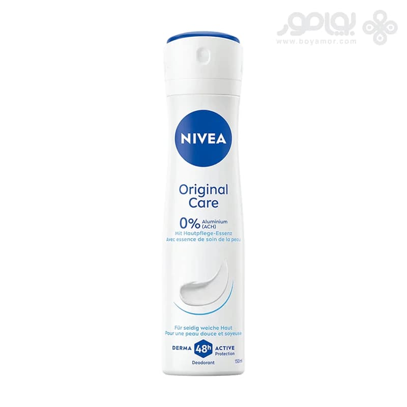 اسپری دئودورانت زنانه نیوا مدل ORIGINAL CARE حجم 150 میل