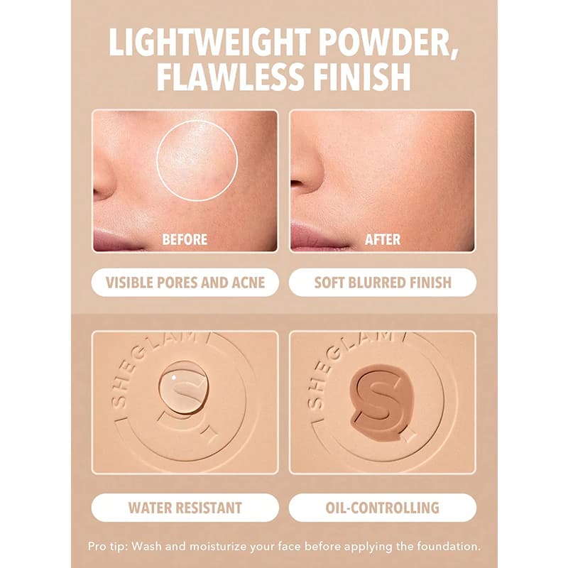 پنکیک شیگلم مدل SKIN FOCUS رنگ CHANTILLY وزن 11 گرم — تصویر ۴