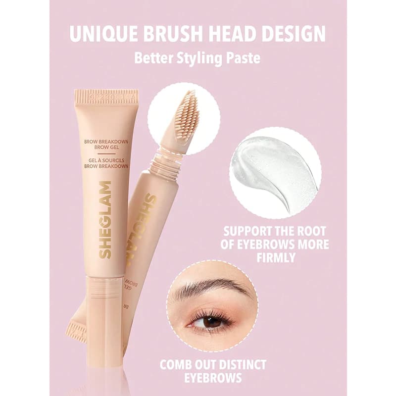 ژل ابرو تیوبی شیگلم مدل BROW BREAKDOWN وزن 6.8 گرم — تصویر ۴
