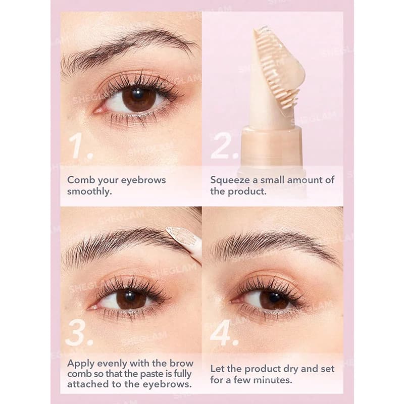 ژل ابرو تیوبی شیگلم مدل BROW BREAKDOWN وزن 6.8 گرم — تصویر ۶