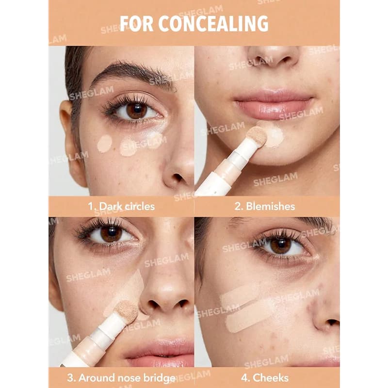 کانسیلر سر اسفنجی شیگلم مدل COMPLEXION BOOST رنگ FAIR — تصویر ۷