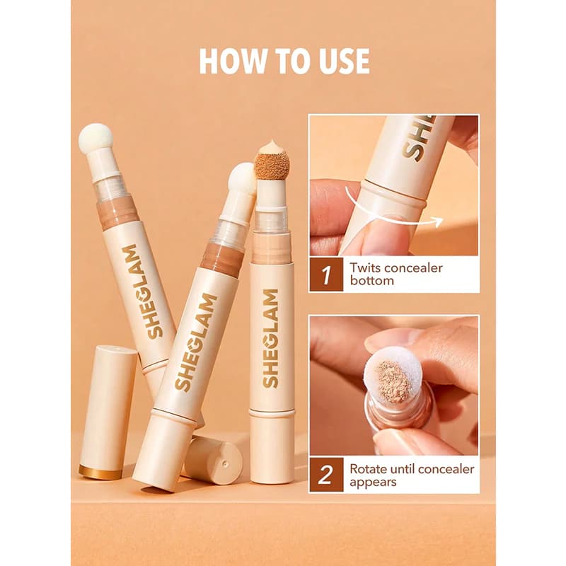 کانسیلر سر اسفنجی شیگلم مدل COMPLEXION BOOST رنگ FAIR — تصویر ۸