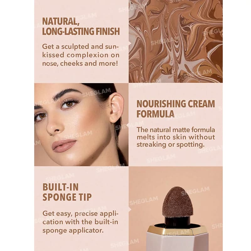 کانتور مایع شیگلم مدل SUN SCULPT رنگ GOLDEN SUN — تصویر ۶