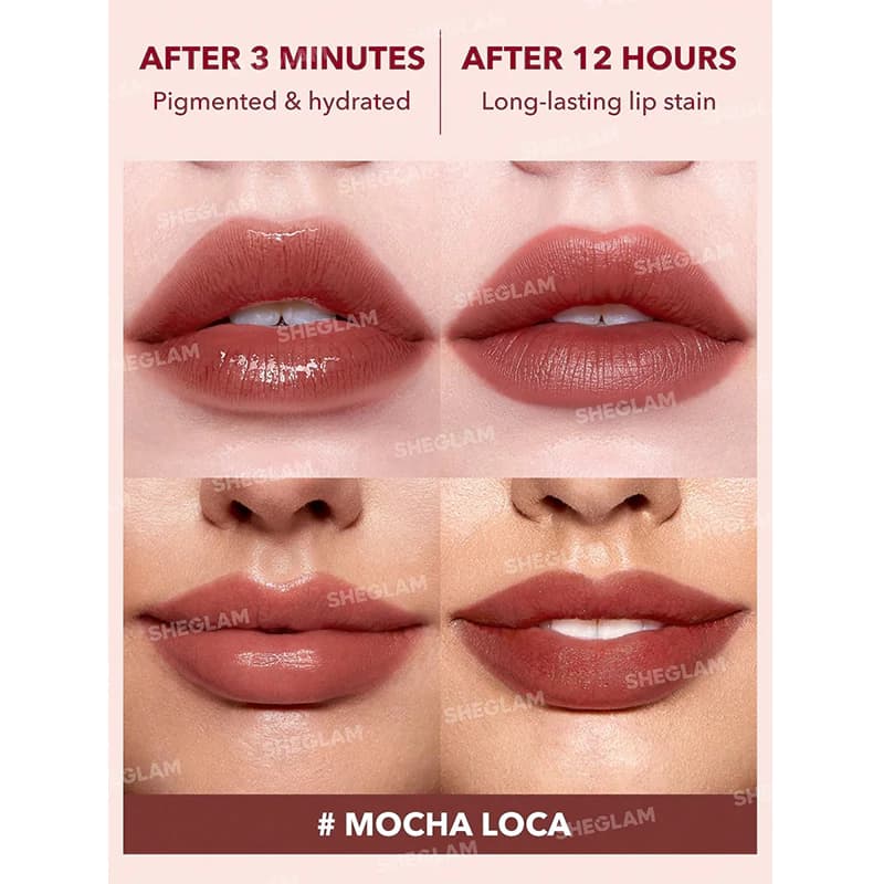تینت لب شیگلم مدل TAKE A HINT رنگ MOCHA LOCA — تصویر ۳