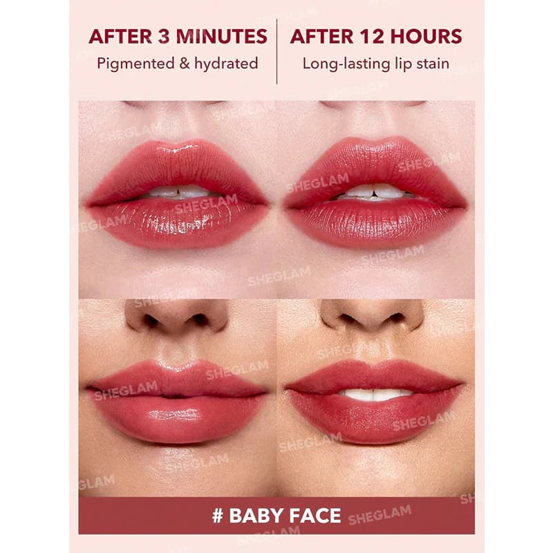 تینت لب شیگلم مدل TAKE A HINT رنگ BABY FACE — تصویر ۳