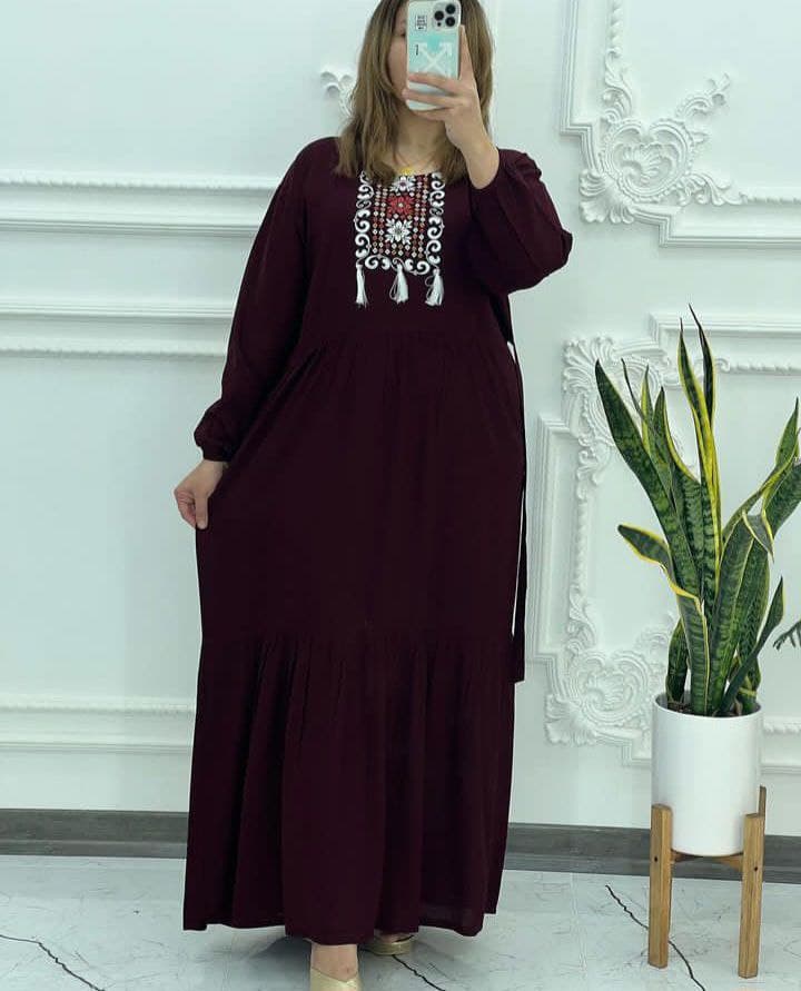 ساحلی نخی چاپی منگوله دار/کد6324 — تصویر ۲