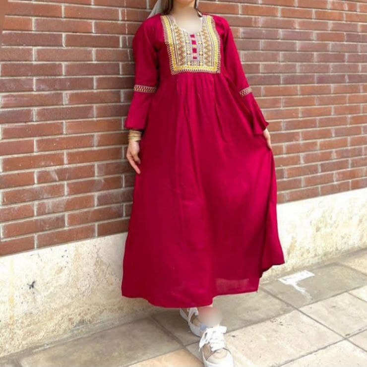 ساحلی نخی زنانه گلدوزی وارداتی/کد6275 — تصویر ۵