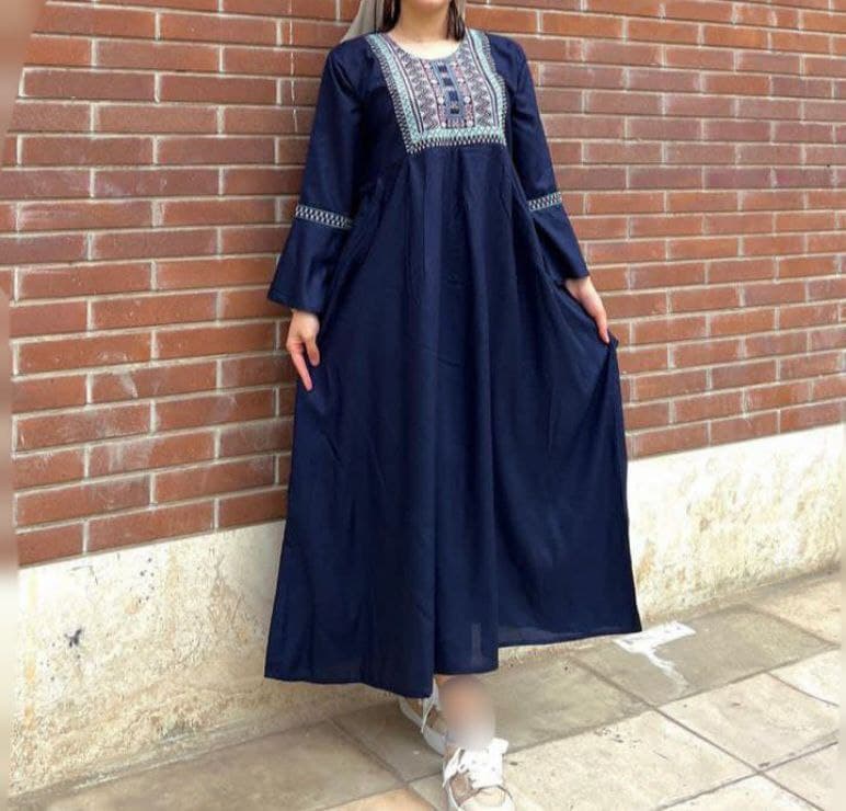 ساحلی نخی زنانه گلدوزی وارداتی/کد6275