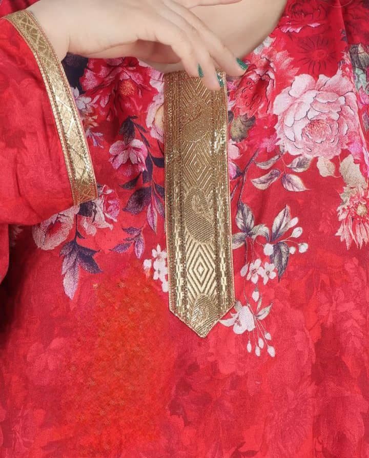 پیراهن ساحلی نخی حاشیه دار/کد6255 — تصویر ۵