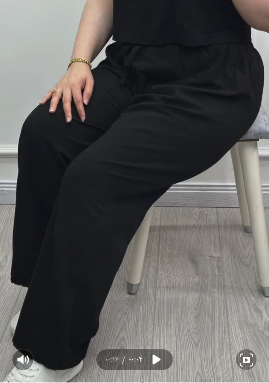 شلوار الیاف طبیعی راسته زنانه/کد6249 — تصویر ۸