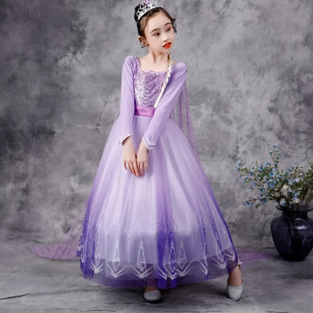 لباس پرنسسی السا کد: Elsa Princess Dress 11110 — تصویر ۴