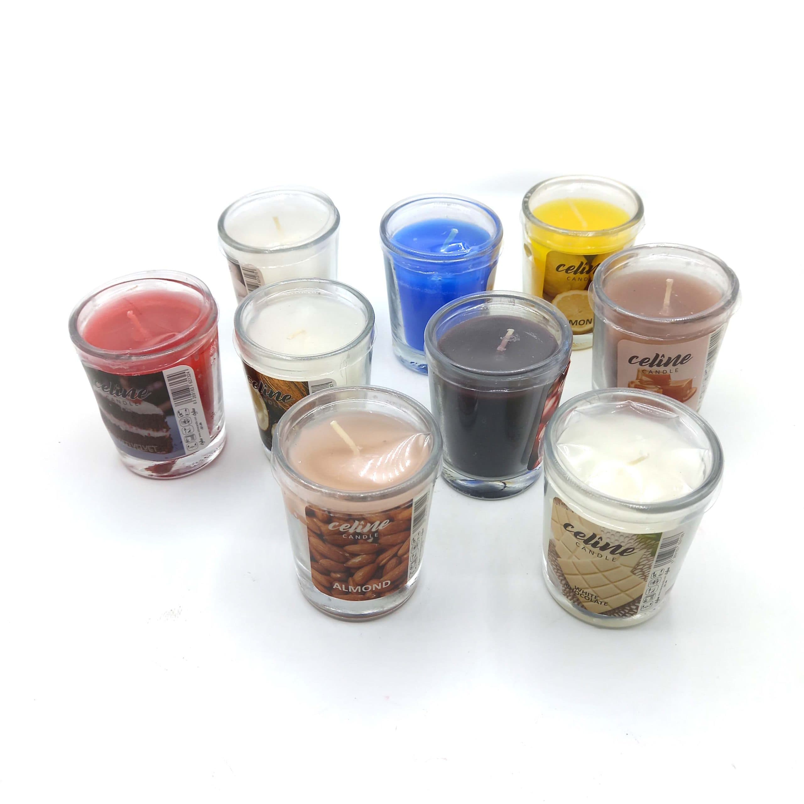 شمع معطر شیشه ای درب فلزی سلین مدل پرتغال (اورنج)کد550029 — تصویر ۲