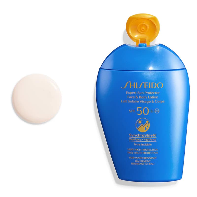 لوسیون ضد آفتاب صورت و بدن شیسیدو مدل EXPERT SPF50 حجم 150 میل — تصویر ۳