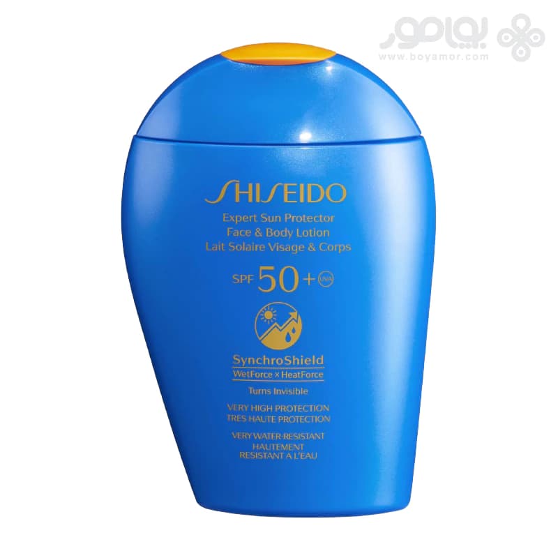 لوسیون ضد آفتاب صورت و بدن شیسیدو مدل EXPERT SPF50 حجم 150 میل