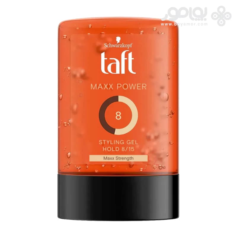 ژل مو تافت شماره 8 مدل MAXX POWER حجم 300 میل
