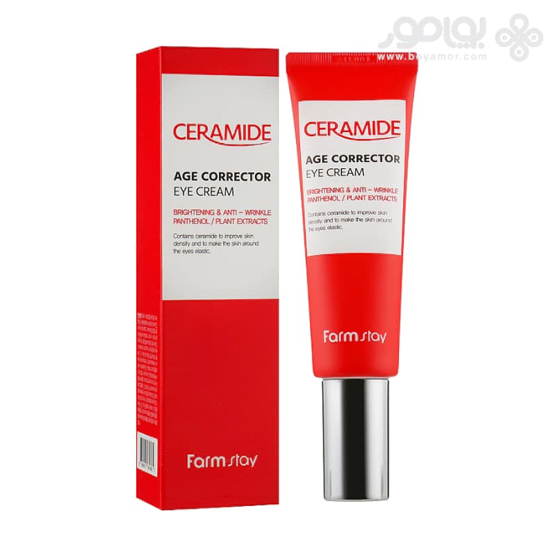 کرم ضد چروک و روشن کننده دور چشم فارم استی مدل CERAMIDE — تصویر ۲